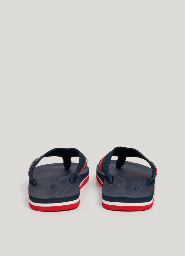 THREE-POINT BEACH FLIP FLOPS WITH LOGO