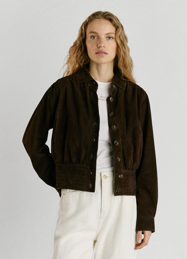 SUEDE BOMBER JACKET