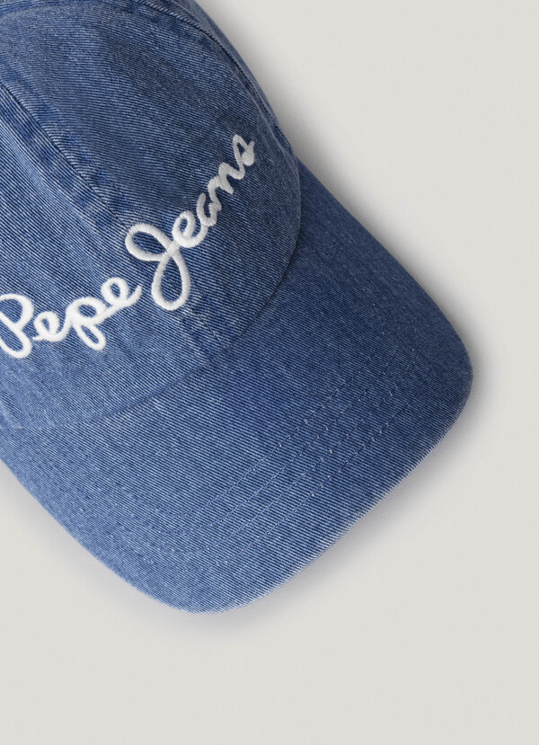 EMBROIDERED LOGO TWILL CAP
