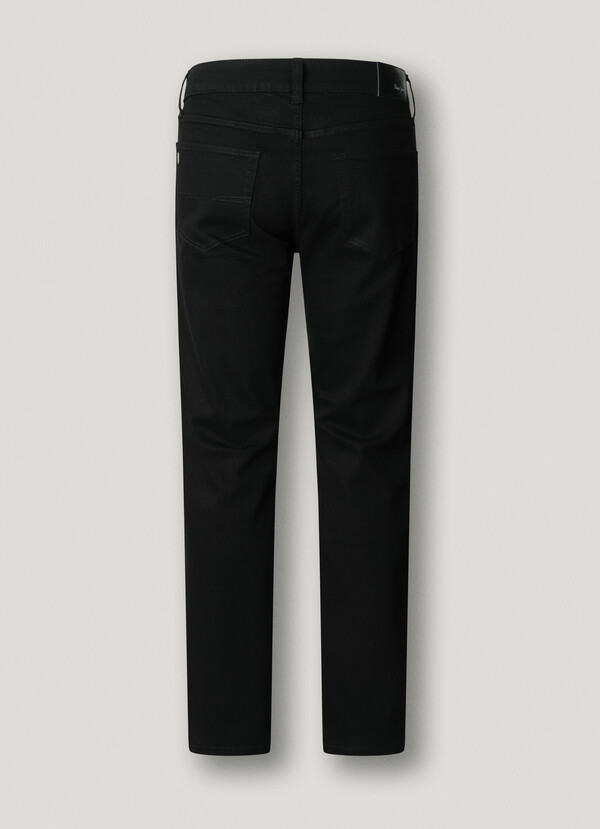 STRAIGHT FIT MID-RISE JEANS - CASH