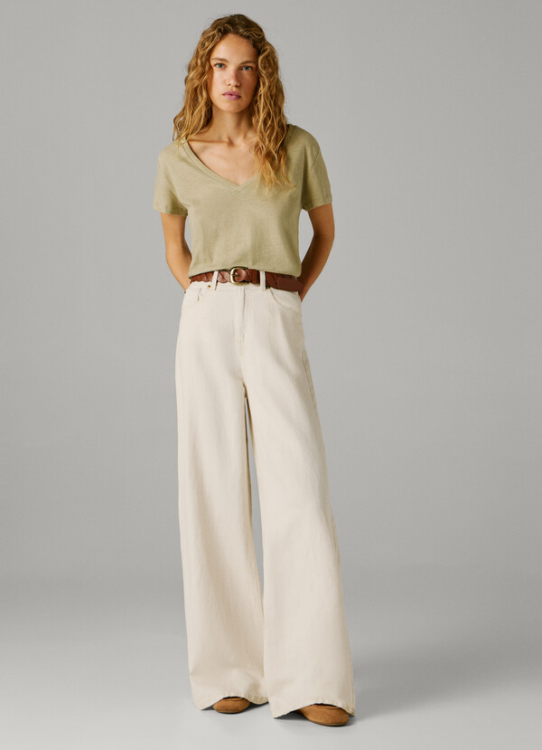HIGH-RISE WIDE FIT JEANS - JAIMY