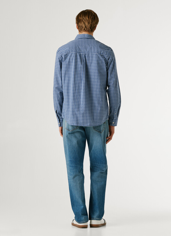 REGULAR FIT CHECKED POPLIN SHIRT