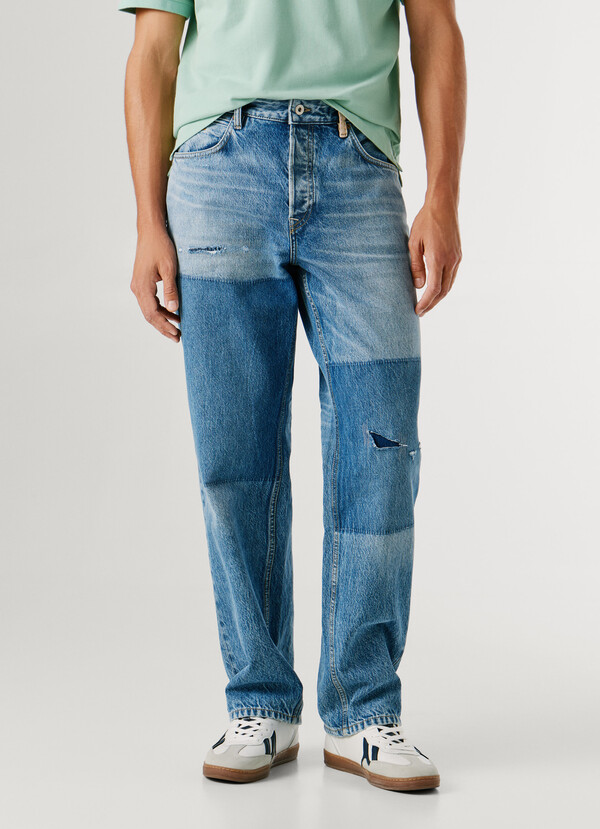 LOW-RISE LOOSE FIT JEANS - HELIX