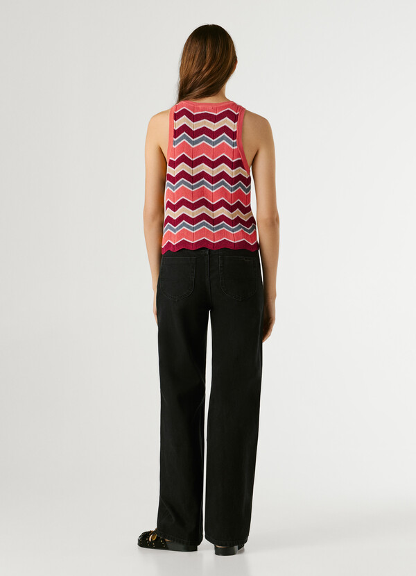SLEEVELESS RIBBED TOP
