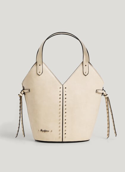 LEATHER EFFECT SHOULDER BAG
