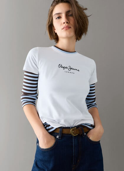 SLIM FIT LOGO PRINT T-SHIRT