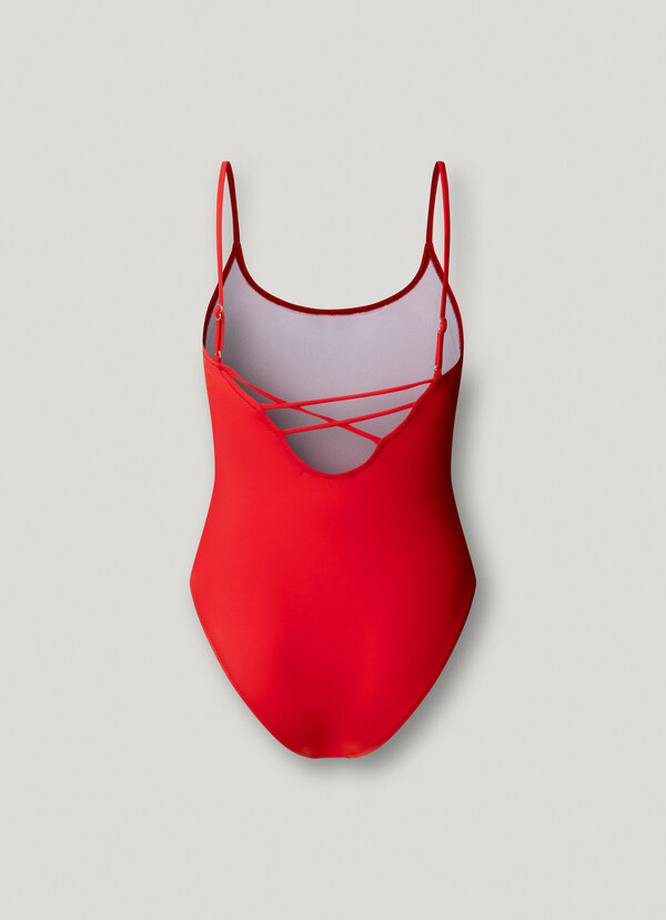 PRINTED LOGO SWIMSUIT