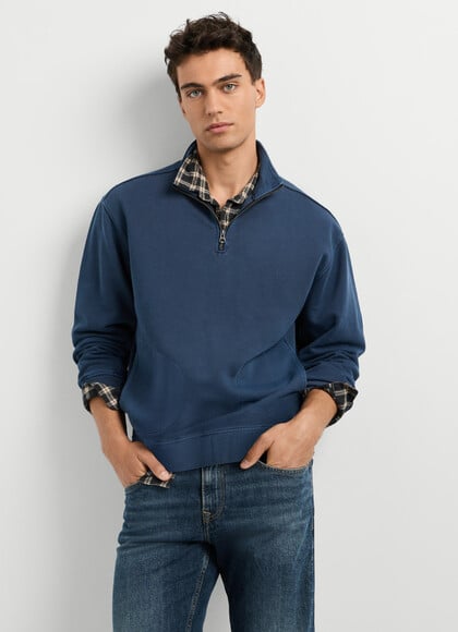 HIGH NECK CASUAL FIT SWEATSHIRT
