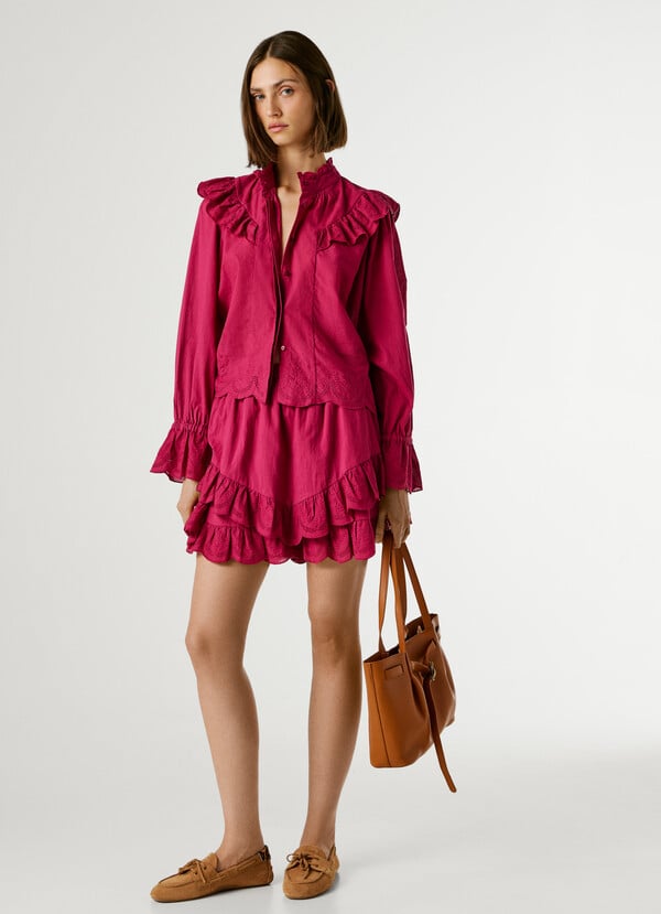 SKORT WITH RUFFLES