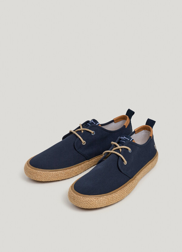 BLUCHER SHOES WITH JUTE DETAILS