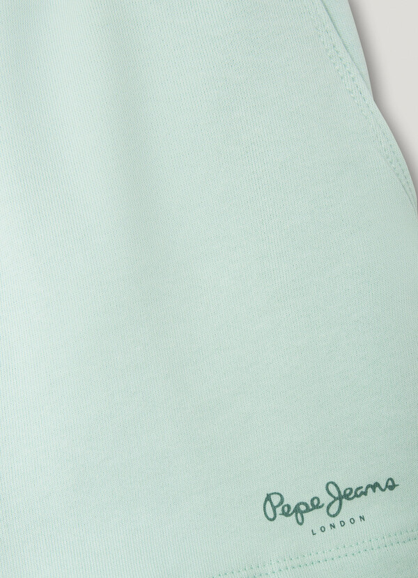 PRINTED LOGO FLEECE SHORTS