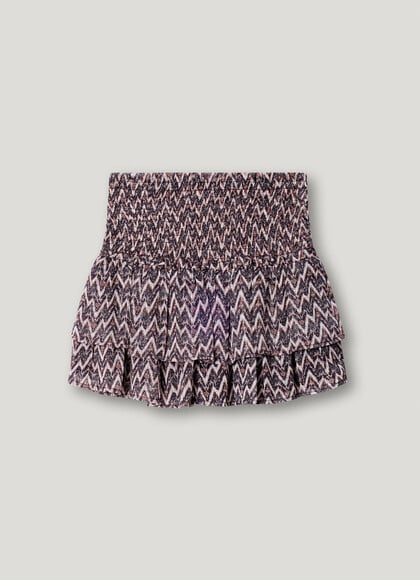 FANTASY PRINT CHIFFON MINI SKIRT