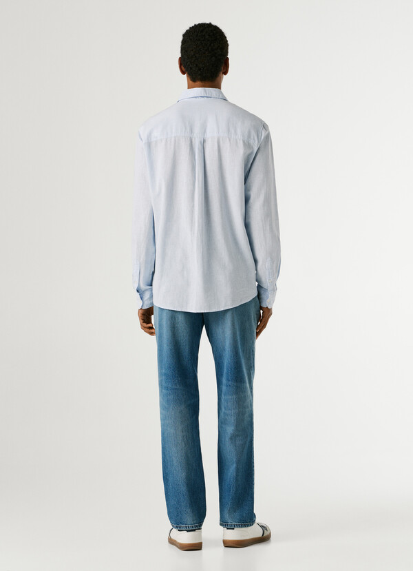 REGULAR FIT GARMENT DYED SHIRT