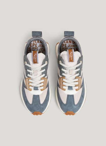 LUCKY - TRAINERS WITH BORG DETAILS
