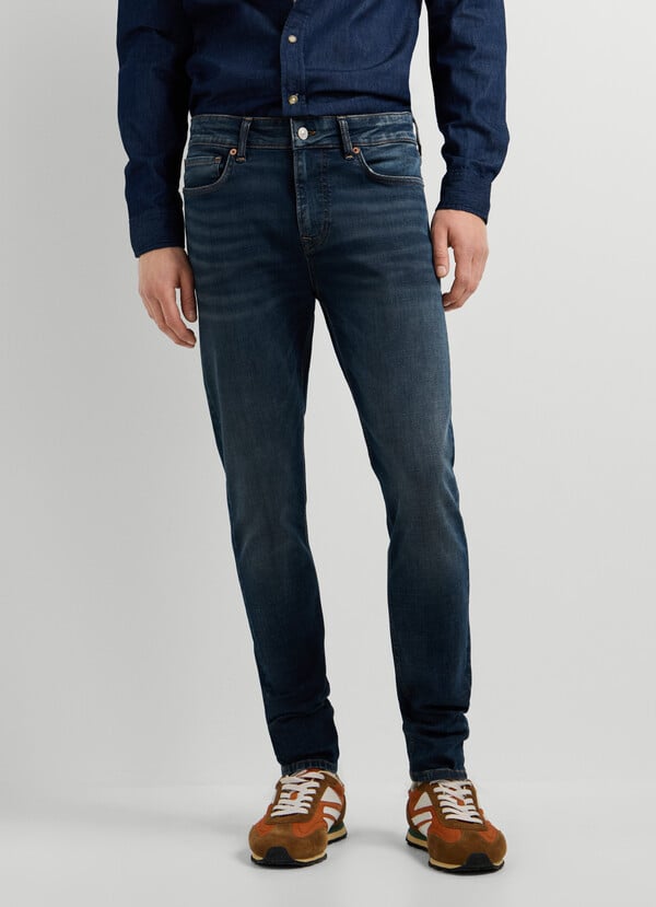 FINSBURY - SKINNY FIT MID-RISE JEANS
