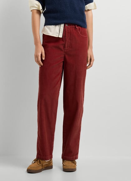 STRAIGHT FIT CORDUROY TROUSERS