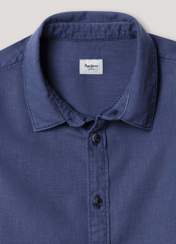 REGULAR FIT LINEN SHIRT