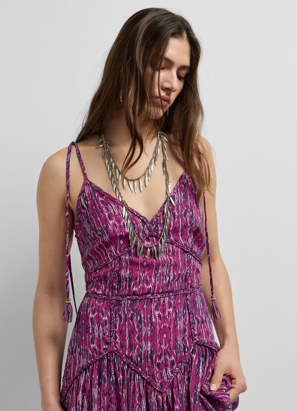 ABSTRACT PRINT MAXI DRESS