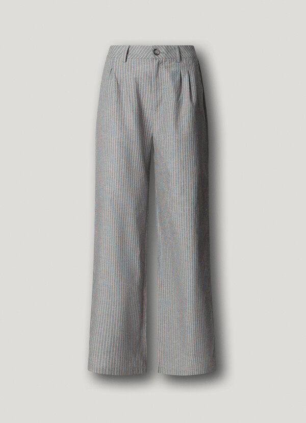 STRAIGHT STRIPED TROUSERS