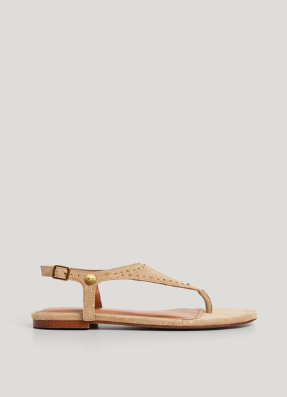 FLAT SUEDE SANDALS