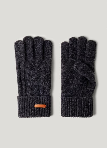 CABLE KNIT GLOVES