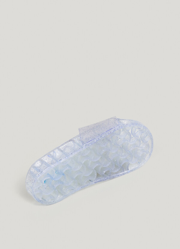 TRANSLUCENT SLIDER SANDALS