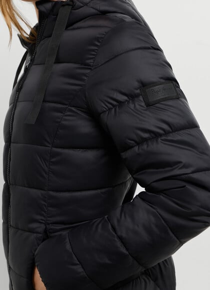 HOODED PADDED PUFFER JACKET