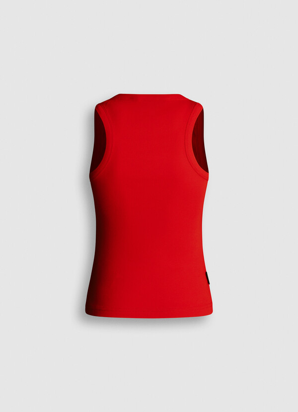 SLEEVELESS RIBBED TOP