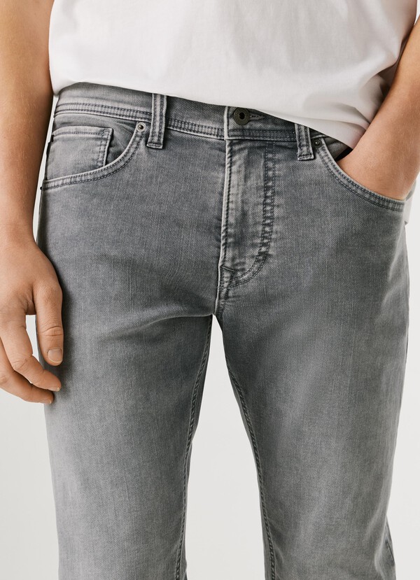 TRACK - SLIM FIT MID-RISE JEANS