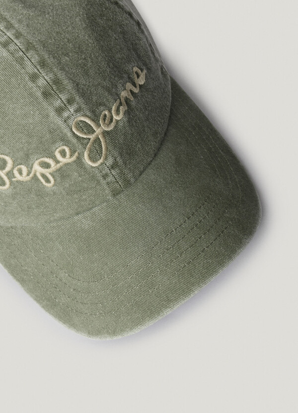 EMBROIDERED LOGO TWILL CAP