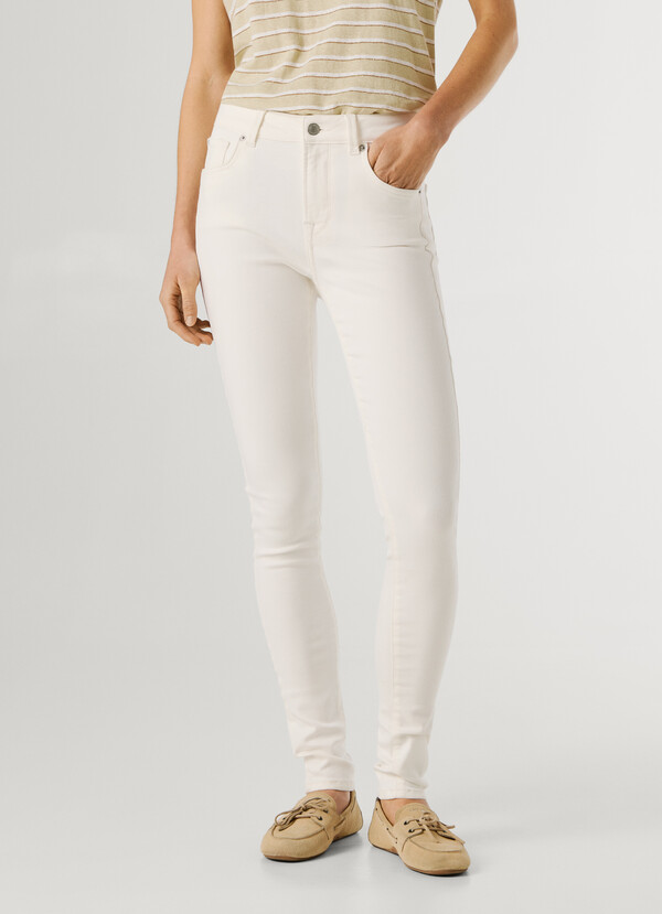 MID-RISE SKINNY FIT JEANS - REGENT