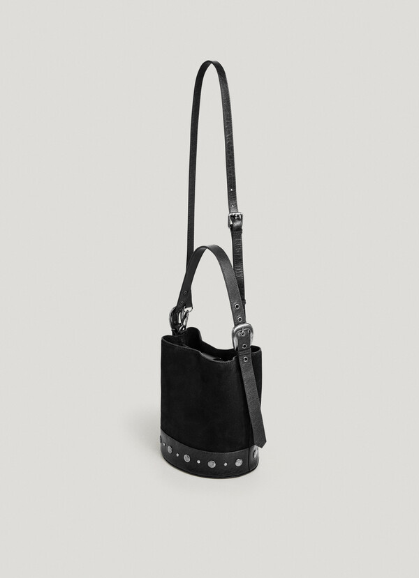 SUEDE BUCKET BAG