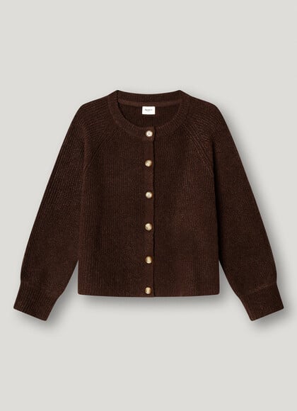 BUTTON-UP KNIT CARDIGAN