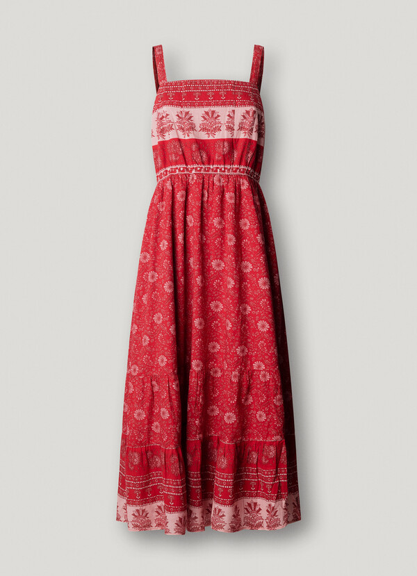 FLORAL PRINT MAXI DRESS