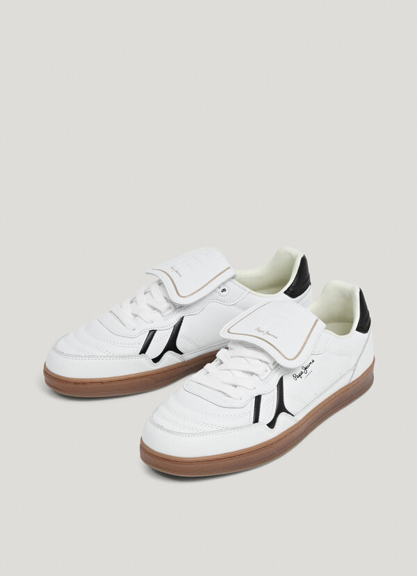 LEATHER CUPSOLE SOLE TRAINERS - BALL