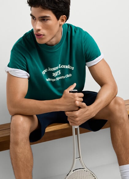 CASUAL FIT PRINTED GRAPHIC T-SHIRT