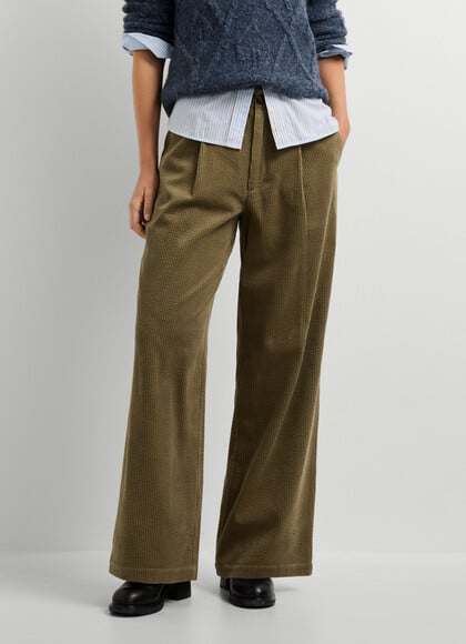 STRAIGHT FIT CORDUROY TROUSERS