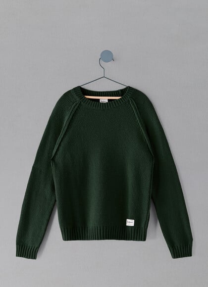 REGULAR FIT CREW NECK KNIT JUMPER