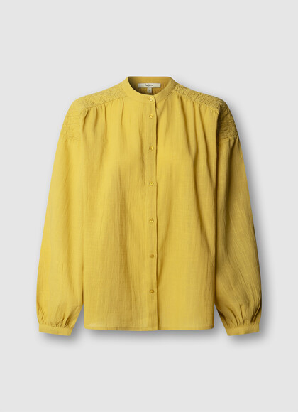 FLUID MAO COLLAR BLOUSE