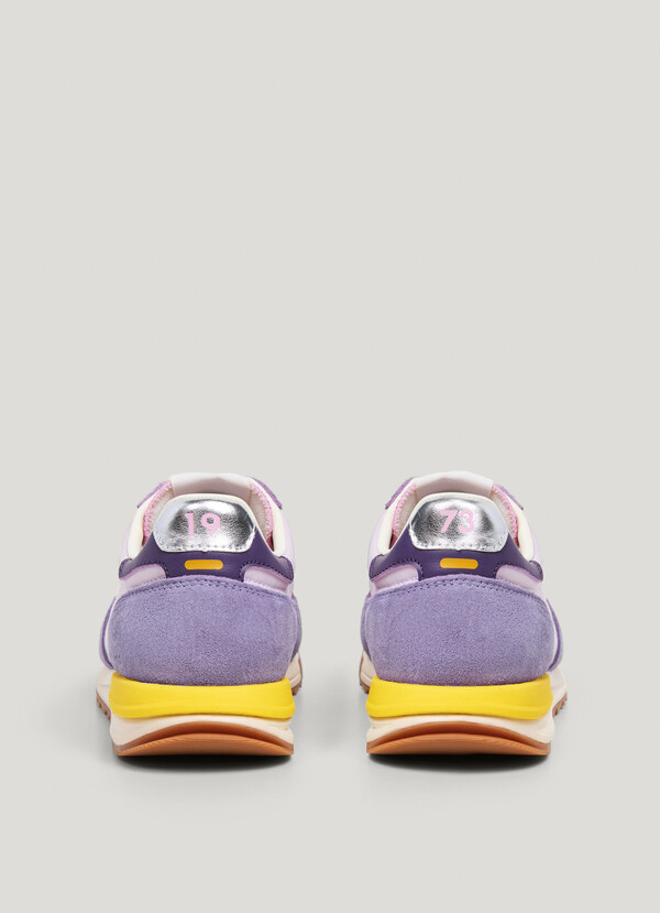 MARVIN - RETRO TRAINERS WITH SUEDE DETAILS 