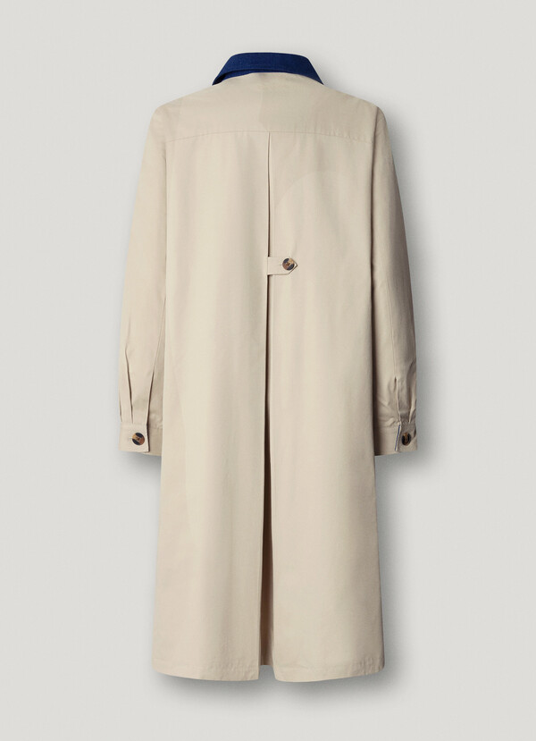 TRENCH COAT WITH SHIRT COLLAR