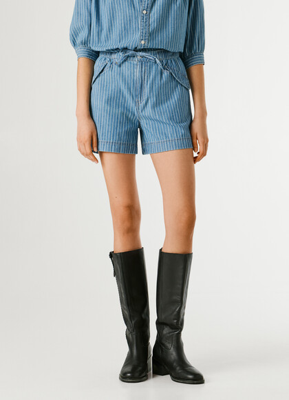 RELAXED FIT DENIM SHORTS