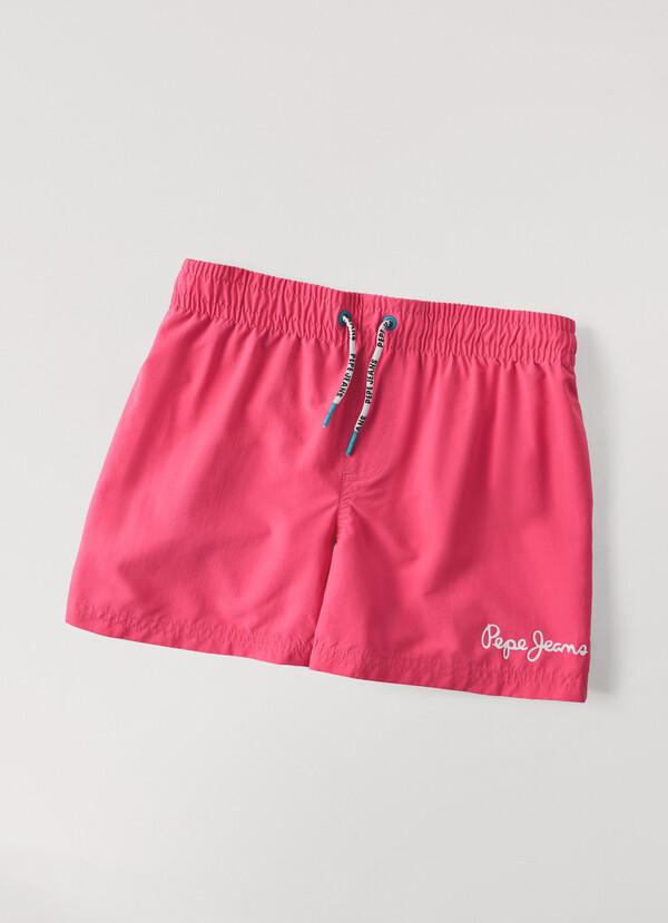 SHORT DE BAIN BERMUDA AVEC LOGO IMPRIM&Eacute;