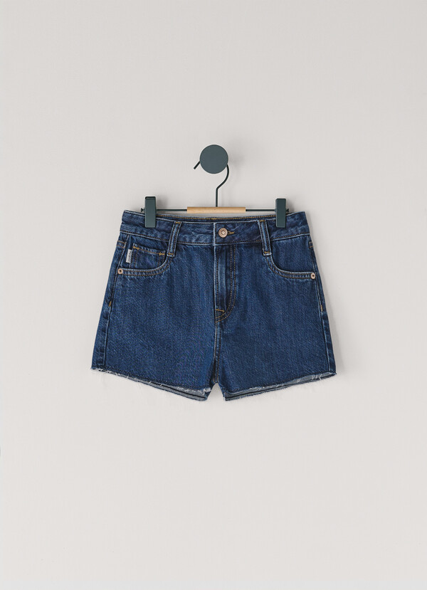 RELAXED FIT DENIM SHORTS