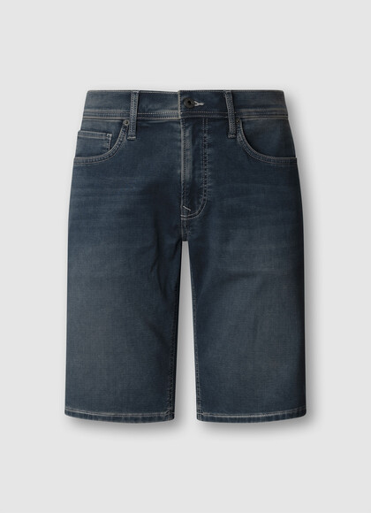 SLIM FIT DENIM BERMUDA SHORTS