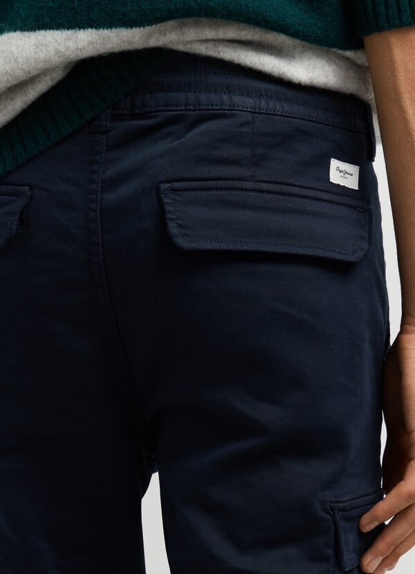 SLIM FIT CARGO TROUSERS
