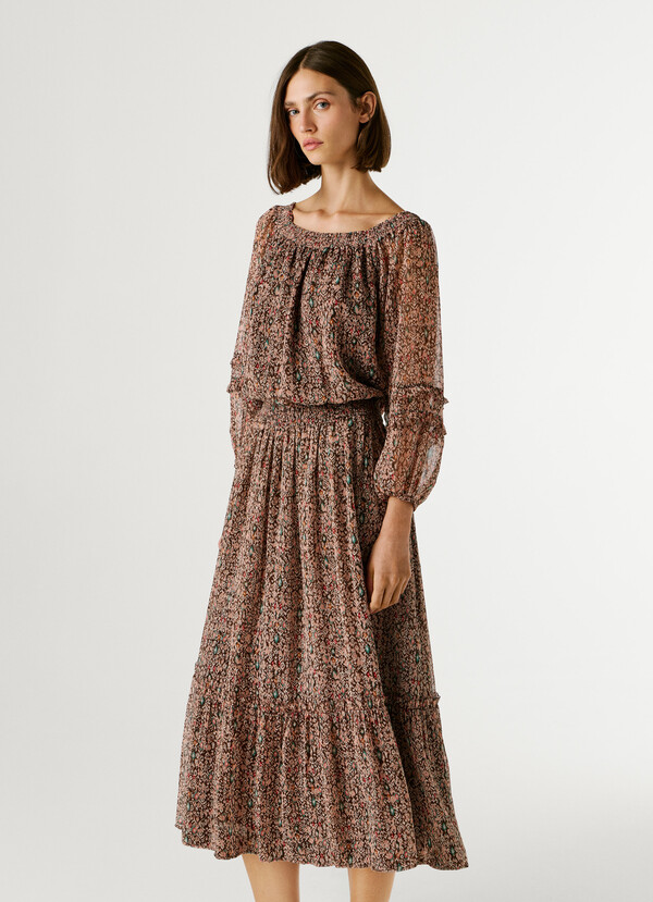 FANTASY PRINT MAXI DRESS