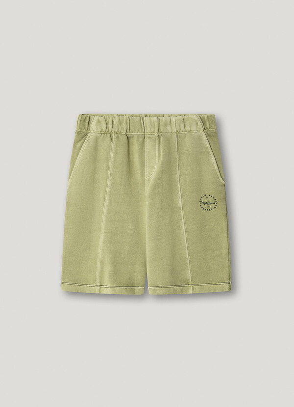 PRINTED LOGO FLEECE SHORTS