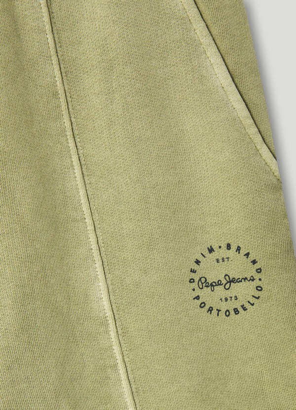 PRINTED LOGO FLEECE SHORTS