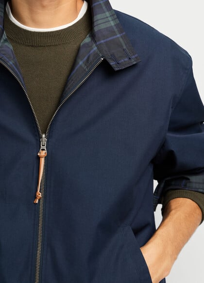 REGULAR FIT REVERSIBLE HARRINGTON JACKET